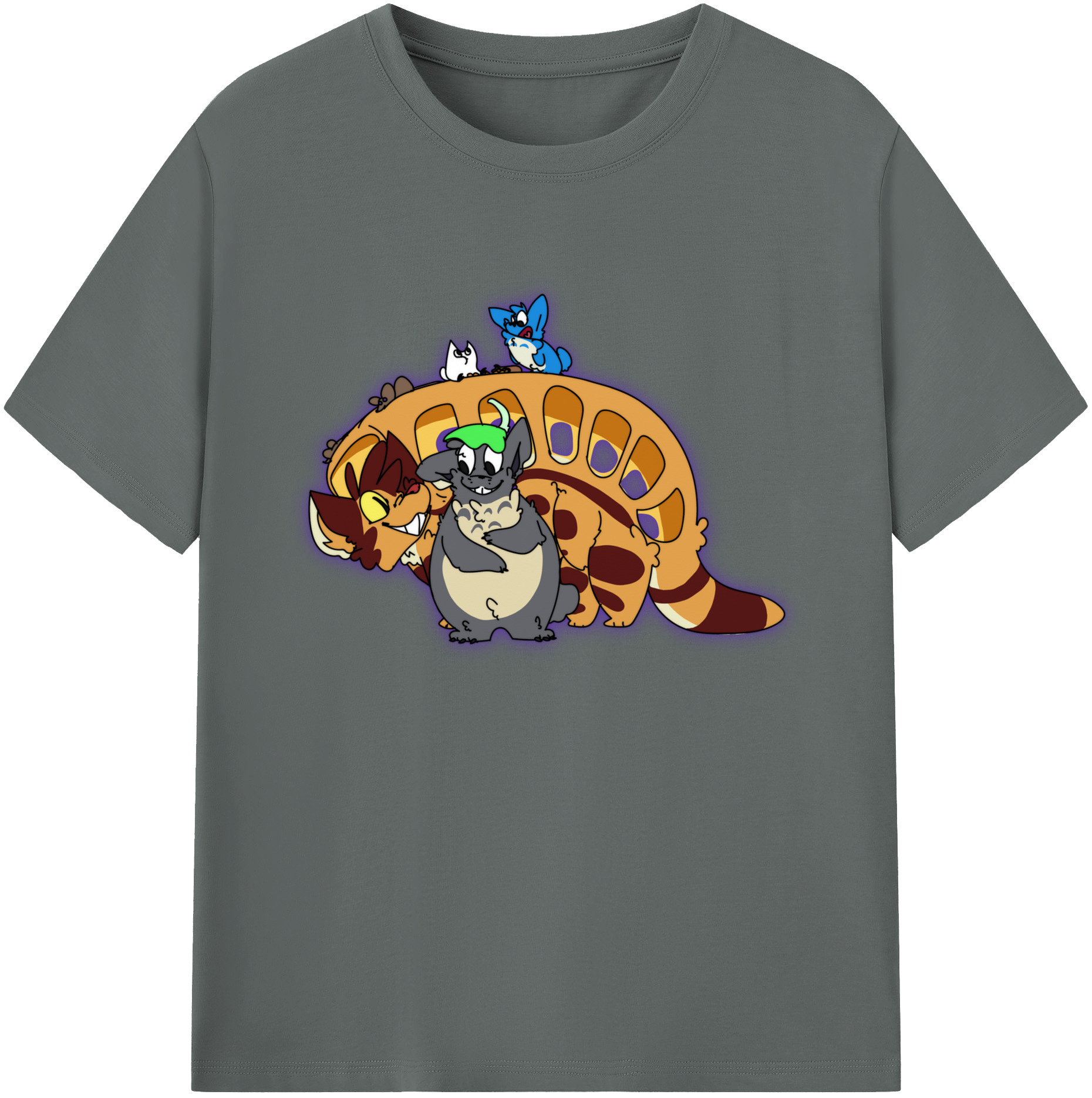 （画像用） となりのトトロ 草壁メイ 草壁サツキ My Neighbor Totoro Satsuki Kusakabe Mei Kusakabe 綿100％ メンズ半袖Tシャツ｜肌触りやわらか＆通気性